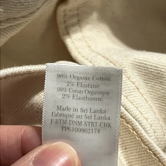 Everlane The Original Cheeky Jeans 35 NWT ECRU - Picture 12 of 12